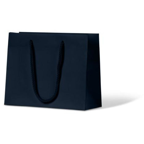 Laminated Matte Petite Paper Bag - Navy