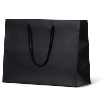 Laminated Matte Ruby Paper Bag - Ruby Black Landscape