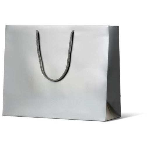 Laminated Matte Madison Paper Bag - Metallic Bronze Platinum B