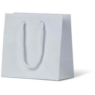 Laminated Matte Emerald Paper Bag - White Landscape