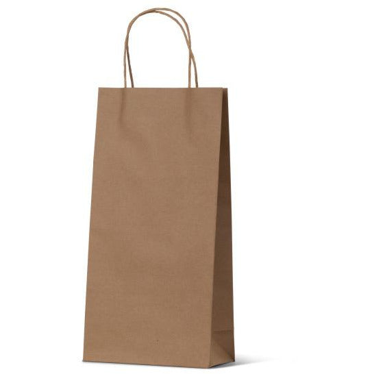 Brown Kraft Bag - Double Wine